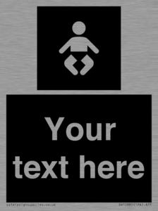 Custom information: black panel baby change